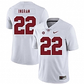 Alabama Crimson Tide 22 Mark Ingram White Nike College Football Jersey Dzhi,baseball caps,new era cap wholesale,wholesale hats